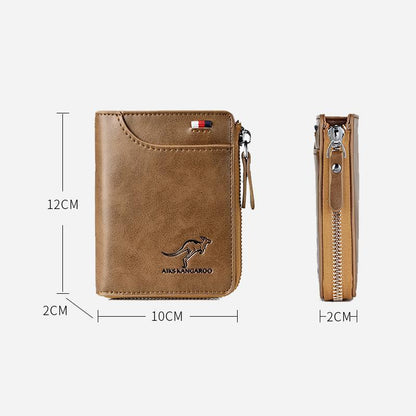 Secure Leather Multifunction Wallet