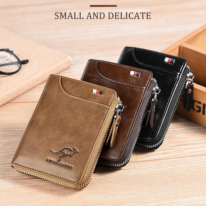 Secure Leather Multifunction Wallet