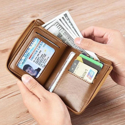 Secure Leather Multifunction Wallet